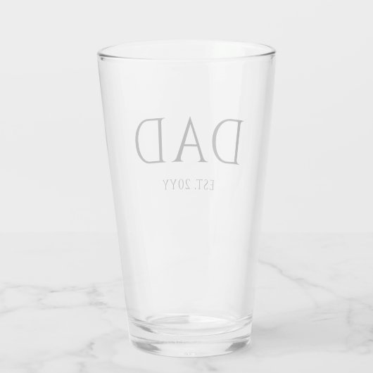 Pap Est Modern New Papa promoot pap Glas (Achterkant)