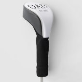Pap Est Modern New Papa promoot pap Golfheadcover (Schuin)
