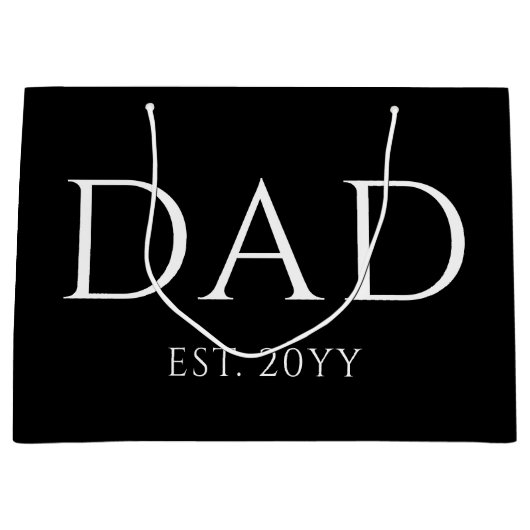 Pap Est Modern New Papa promoot pap Groot Cadeauzakje (Voorkant)