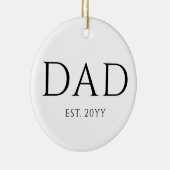 Pap Est Modern New Papa promoot pap Keramisch Ornament (Rechts)