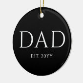 Pap Est Modern New Papa promoot pap Keramisch Ornament (Links)