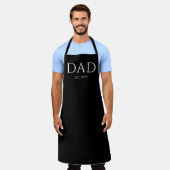 Pap Est Modern New Papa promoot pap Schort (Gedragen)