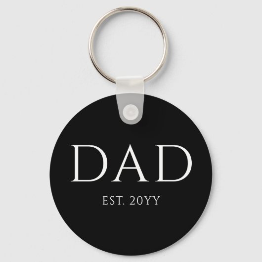 Pap Est Modern New Papa promoot pap Sleutelhanger (Voorkant)