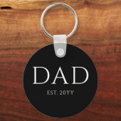 Pap Est Modern New Papa promoot pap Sleutelhanger (Voorkant)