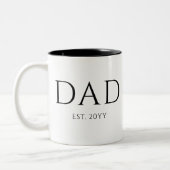 Pap Est Modern New Papa promoot pap Tweekleurige Koffiemok (Links)
