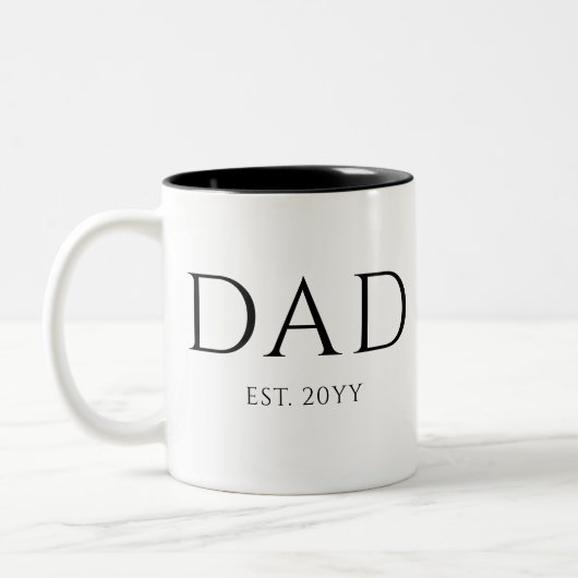 Pap Est Modern New Papa promoot pap Tweekleurige Koffiemok (Links)