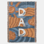 Pap - Fijne vaderdag Deken (Voorkant Verticaal)