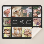 Pap Foto Collage Black Sherpa Deken (Voorkant (horizontaal))