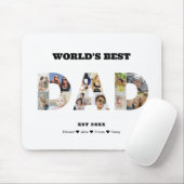 Pap Foto Collage Cutout Vaderdag Verjaardag Muismat (Met muis)