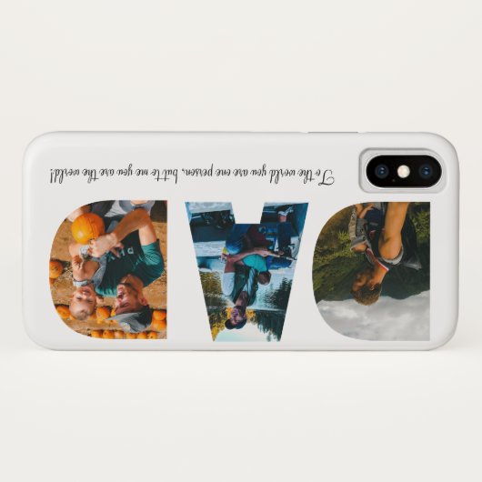 Pap Foto Collage iPhone Case for Vaderdag (Achterkant (horizontaal))
