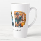 Pap Foto Collage Latte Mok voor Vaderdag (Rechts)