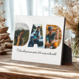 Pap Foto Collage Plaque voor Vaderdag Fotoplaat