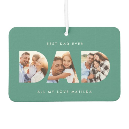 Pap foto moderne typografische kindercadeau luchtverfrisser (Voorkant)