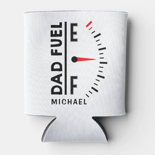 Pap Fuel Funny Vaderdag Birthday - gepersonaliseer Blikjeskoeler (Voorkant)