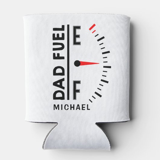 Pap Fuel Funny Vaderdag Birthday - gepersonaliseer Blikjeskoeler (Achterkant)