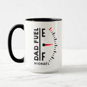 Pap Fuel Funny Vaderdag Birthday - gepersonaliseer Mok (Links)