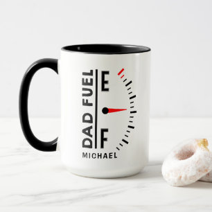Pap Fuel Funny Vaderdag Birthday - gepersonaliseer Mok