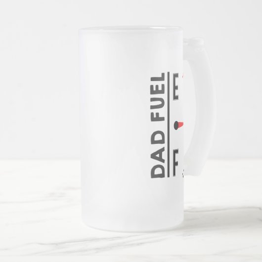 Pap Fuel Funny Vaderdag Birthday Matglas Bierpul (Voorkant rechts)