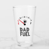 "Pap Fuel" Pint Drink Glass Cup Glas (Voorkant)