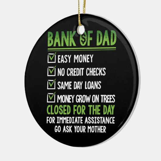 Pap Funny Fathers Day Keramisch Ornament (Links)