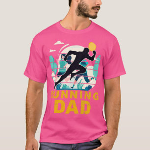 Pap Funny Marathon Runner Fatherx27s Dag i T-shirt