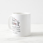 Pap Funny Sperm Bedankt pap voor niet-uittrekken Koffiemok (Voorkant links)