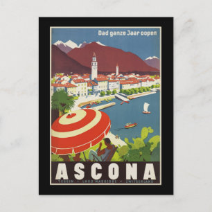 Pap ganze Jaar oopen Ascona Briefkaart