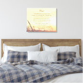 Pap gedicht canvas afdruk (Insitu (Slaapkamer))