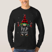 Pap Gnome Buffalo Plaid Matching Family Christmas T-shirt (Voorkant)