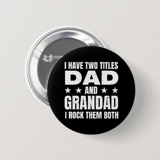 Pap Grandad Ronde Button 5,7 Cm (Voorkant /achterkant)