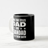 Pap Grandad Tweekleurige Koffiemok (Voorkant links)