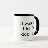 Pap grapt Cup Mok die de Honden eruit liet (Voorkant rechts)