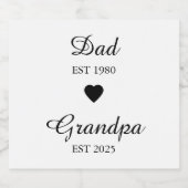 Pap heeft getest. Opa en de rest. – Custom Year Gi Bier Etiket (Enkel label)