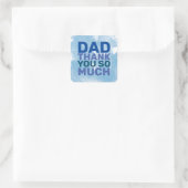 PAP, HEEL ERG BEDANKT VIERKANTE STICKER (Tas)