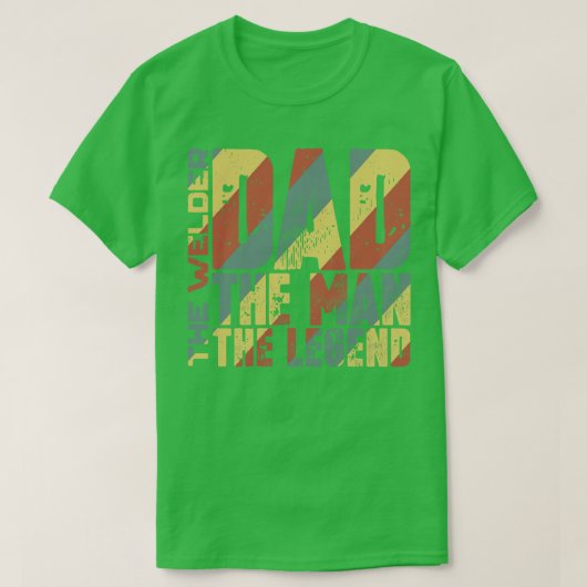 Pap het Man de lasser de legende T-shirt (Design voorkant)