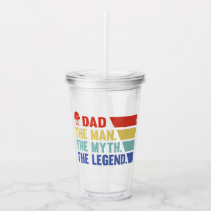 Pap. Het Man, de mythe, de Legende. Acryl Drinkbeker