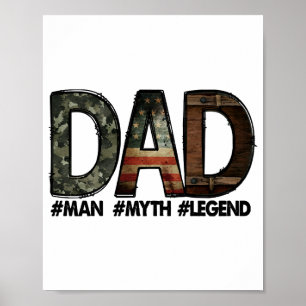 Pap - het man de mythe de legende Pap; vader; vet Poster