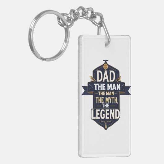 Pap, het Man, de mythe, de legende – Sleutelhanger (Voorkant Links)