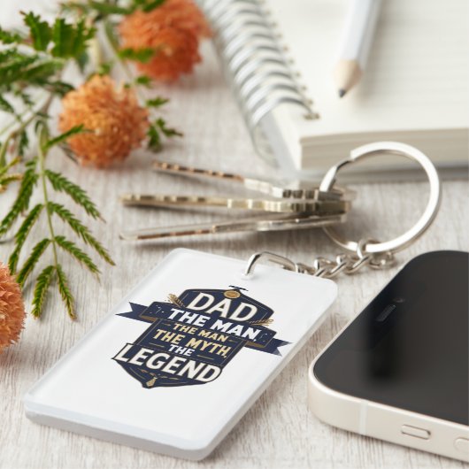 Pap, het Man, de mythe, de legende – Sleutelhanger (Voorkant Rechts)