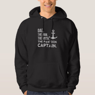 Pap het Man De mythe De pontonkapitein Happy Hoodie