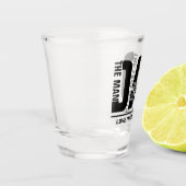 Pap het Man De mythe die de legende personaliseerd Shot Glas (Links)