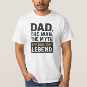 Pap Het Man De Mythe - Grappige Vaderdag T-shirt (Voorkant)