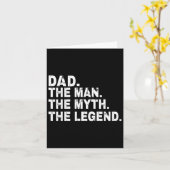 Pap het Man The Myth The Legend Fathers Day Gift Kaart (Gele Bloem)