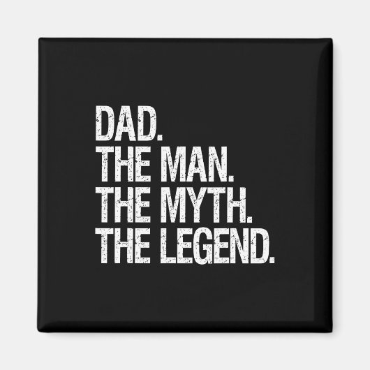 Pap Het Man The Myth The Legend Funny Fathers Gift Magneet (Voorkant)