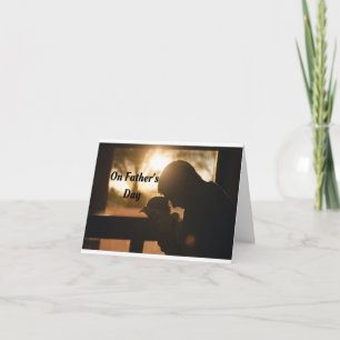 Pap Holding Baby Wenskaart Kaart