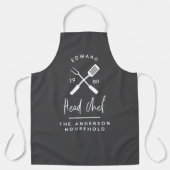 Pap hoofd chef-kok-bq grillig kerstfeest moderne schort (Voorkant)