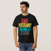 Pap Husband Engineer Legend  Engineer  T-shirt (Voorkant volledig)