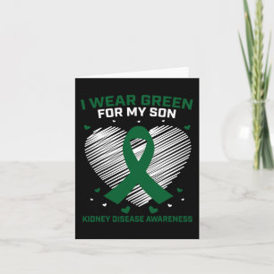 Pap Ik heb groen Draag voor mijn zoon Nierziekte A Kaart