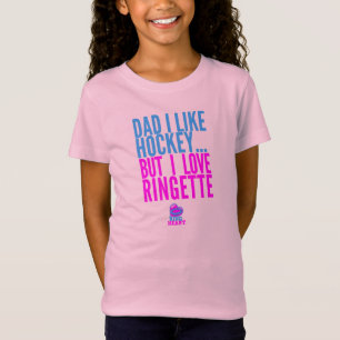 Pap, ik hou van Hockey, maar ik hou van Ringette, T-shirt
