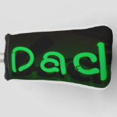 Pap in Green Neon Golfheadcover (Voorkant)